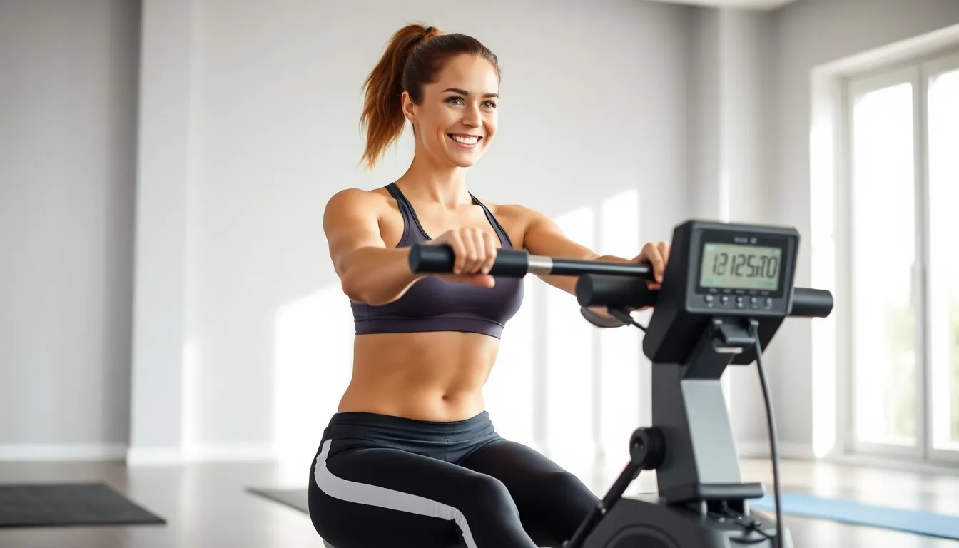 sunny health and fitness rowing machine